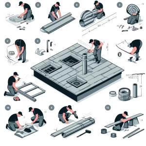 Schritt-für-Schritt Montage der Dachabdichtung und Entwässerung