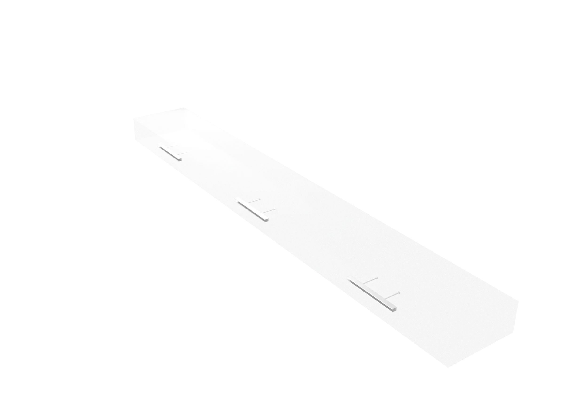 Brüstung auf Betonfertigteil mit eingelegten Ankerschienen