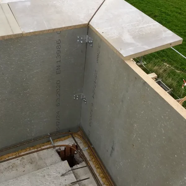 overtec Attika einbetoniert
