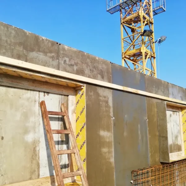 overtec Attika einbetoniert
