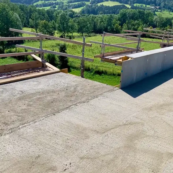 overtec Attika einbetoniert