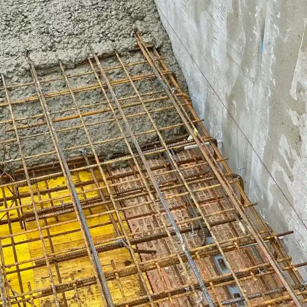 overtec Attika einbetoniert
