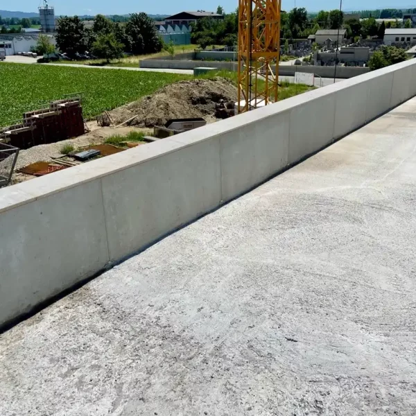 overtec Attika einbetoniert