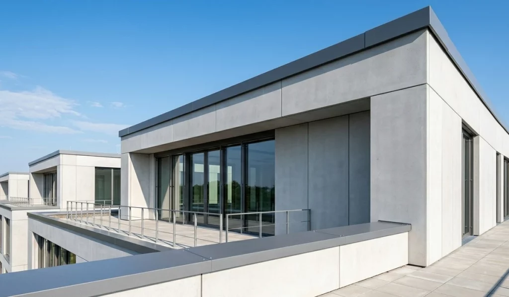 Overtec Geländersystem-Montage für sichere Dachterrassen