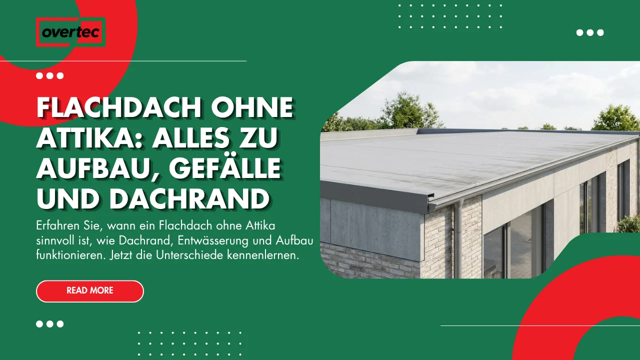 Flachdach ohne Attika