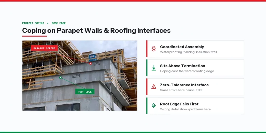metal parapet wall coping