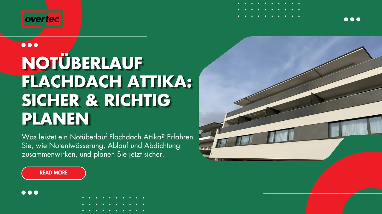 notüberlauf flachdach attika