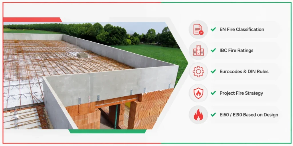 parapet wall fire resistance